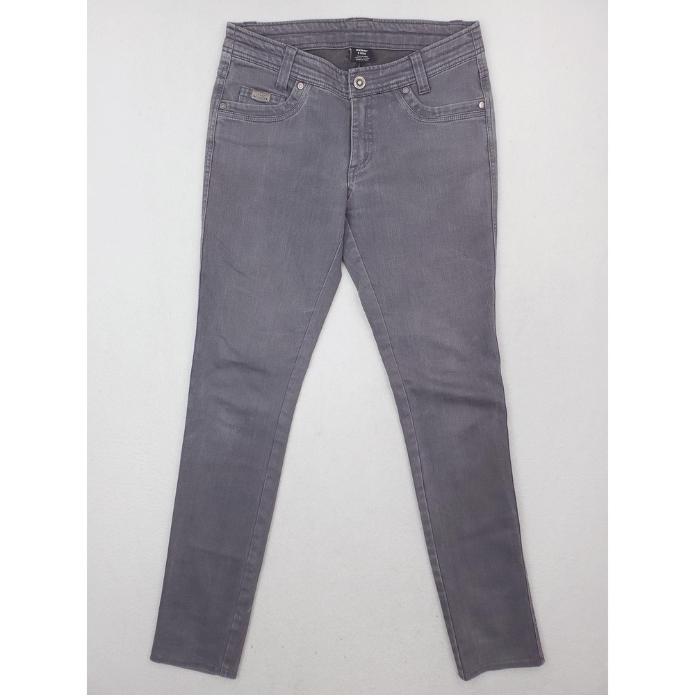 Kuhl Jeans Womens 6 Gray Danzr Skinny Jean Mid Rise Stretch Denim Pants Sample